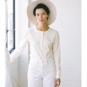 Tradlands cream Sawyer Henley XS